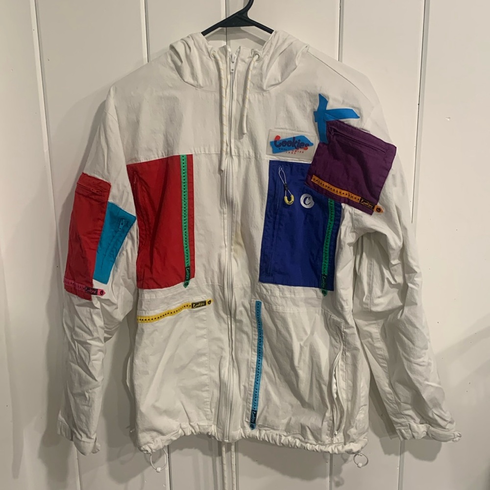 Cookies Abstract Print Men’s Hooded Zip Up Jacket